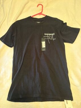 Nahmias Black Short-Sleeve Logo Tee
